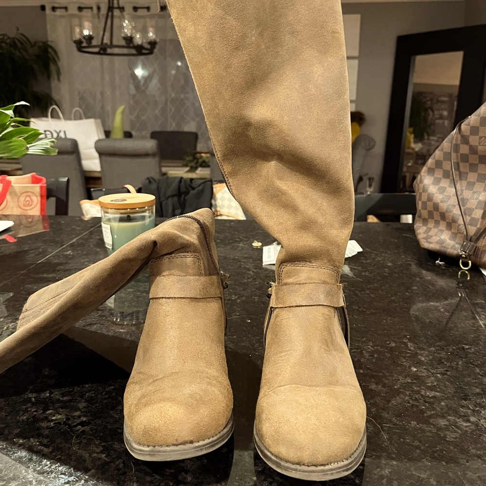 Lane Bryant Wide-Calf Suede Boots